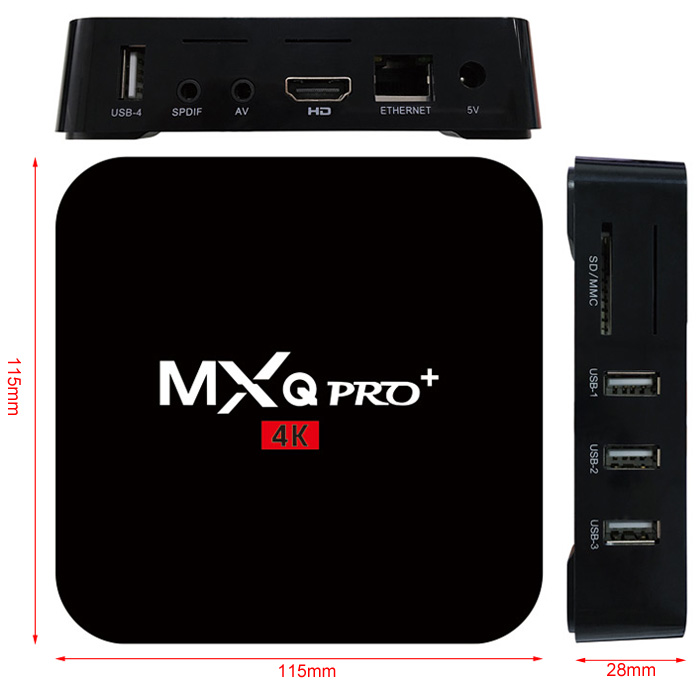 33MXQ Pro+ TV Box detail