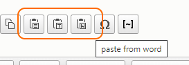 33ckeditor paste options