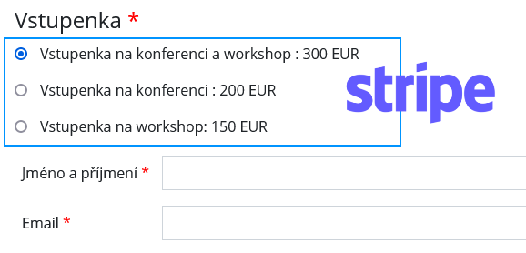 Registrační formulář