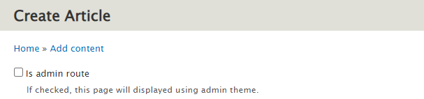 Create Article