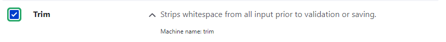enabling trim module