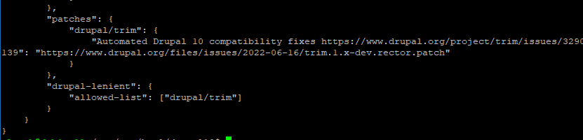 trim composer patch