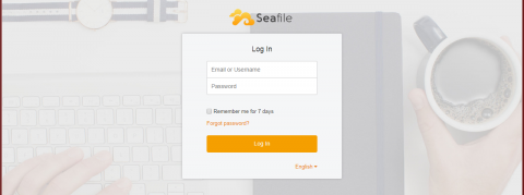 33Seafile login form