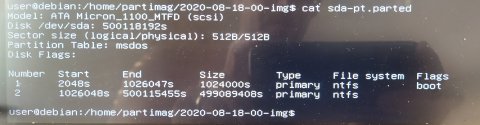 33původní partition table