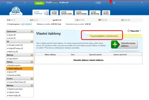 Vlastní šablony, ISO soubor k instalaci - jen u dražší varianty
