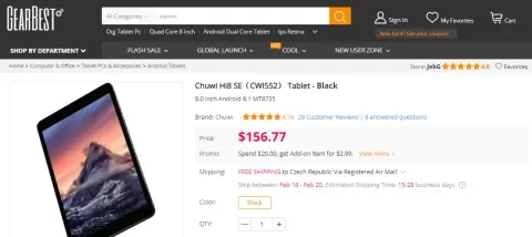 GearBest z Číny