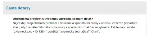 přehledné časté dotazy