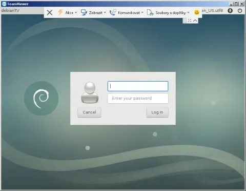 Xfce přes TeamViewer