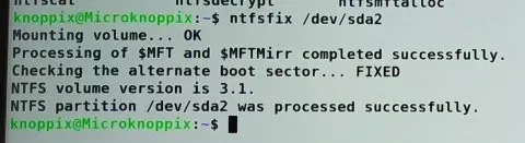 ntfsfix