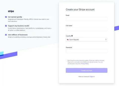 Stripe Register